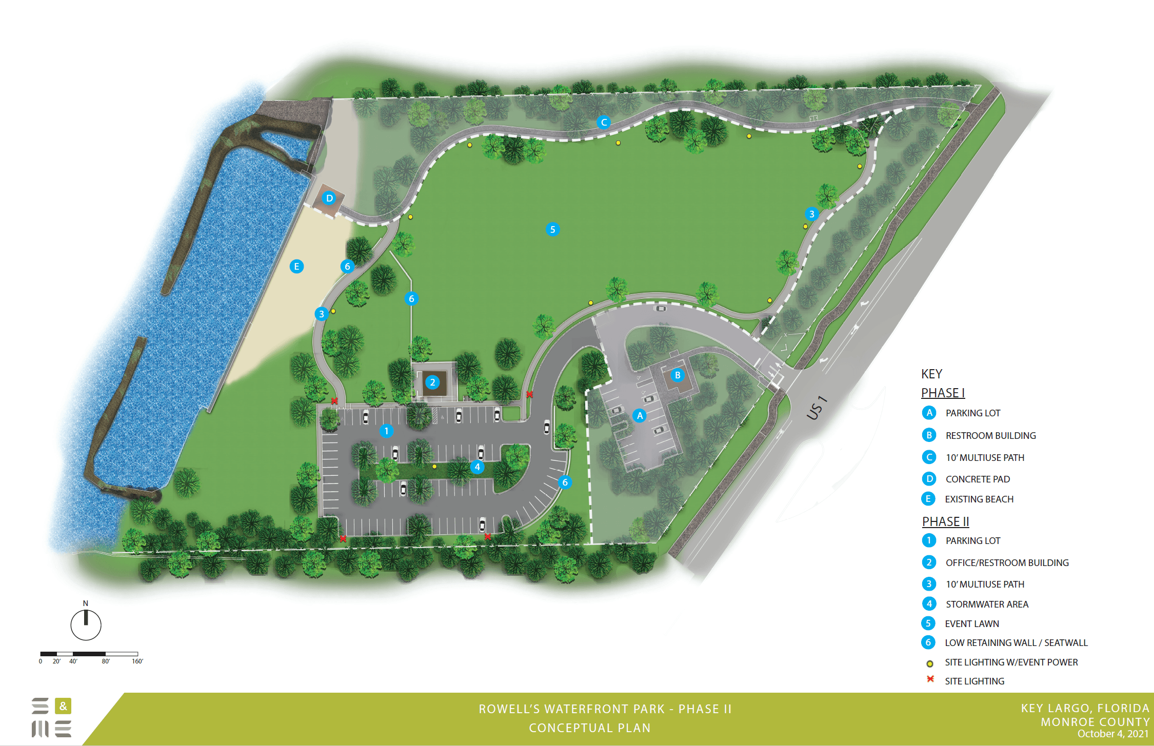 Rowell's Waterfront Park Conceptual Drawing Oct 2021