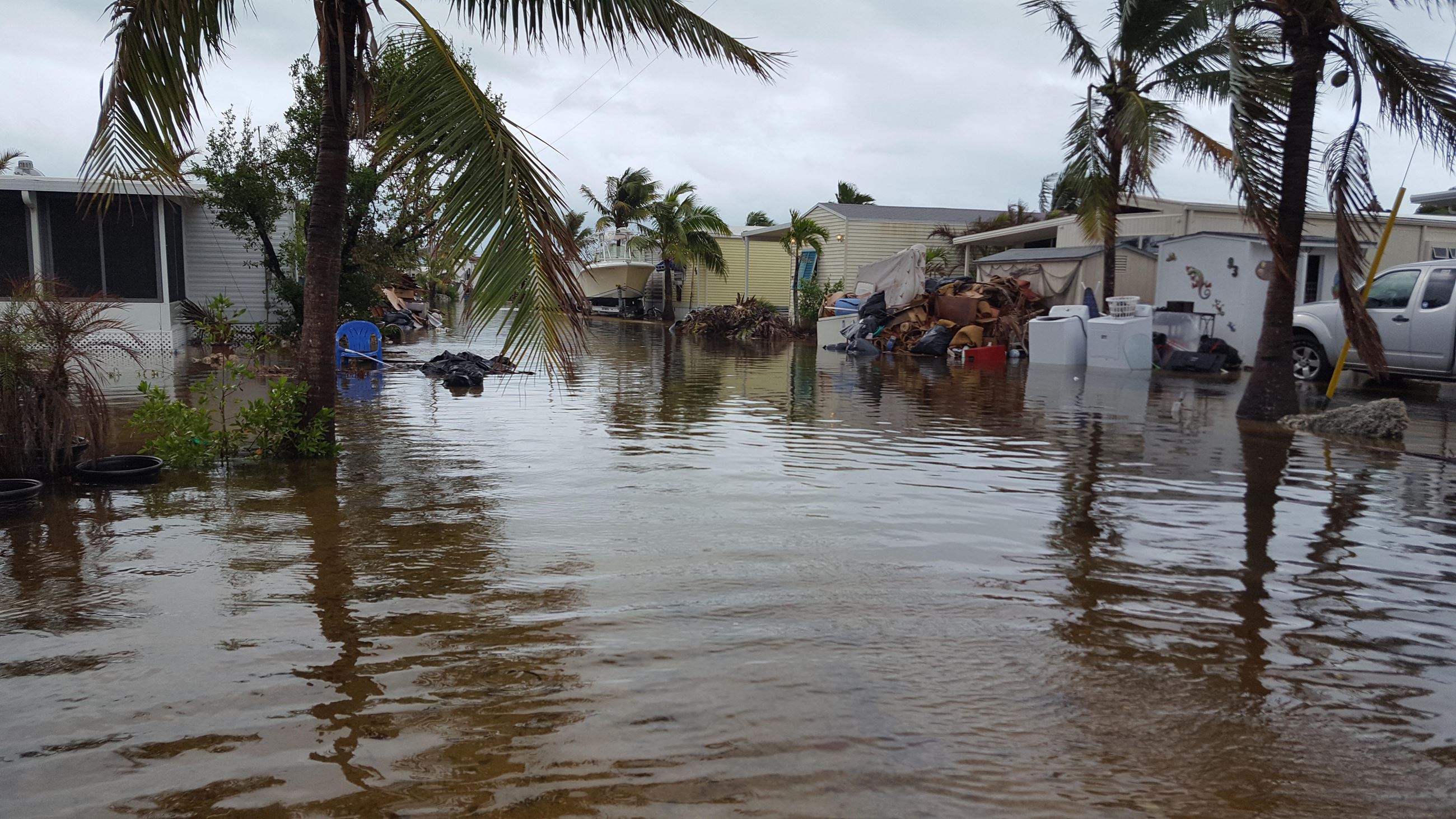 40 Flooded Mobile homes due to King Tides