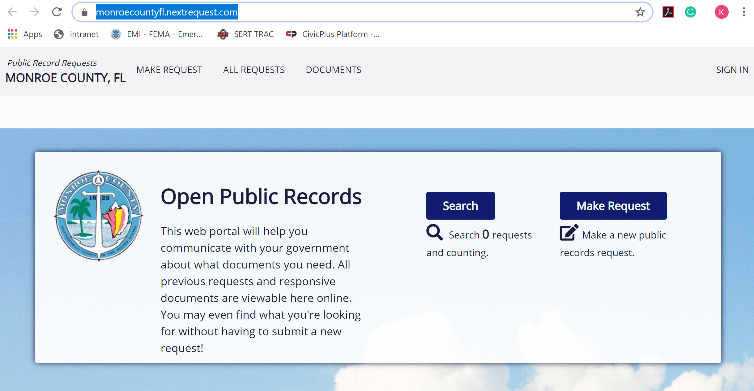Click here to make a public records request Opens in new window